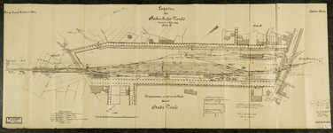 849122 Kaart van het emplacement van het station Venlo Ost te Venlo van de Köningliche Eisenbahn Direktion (K.E.D.) ...